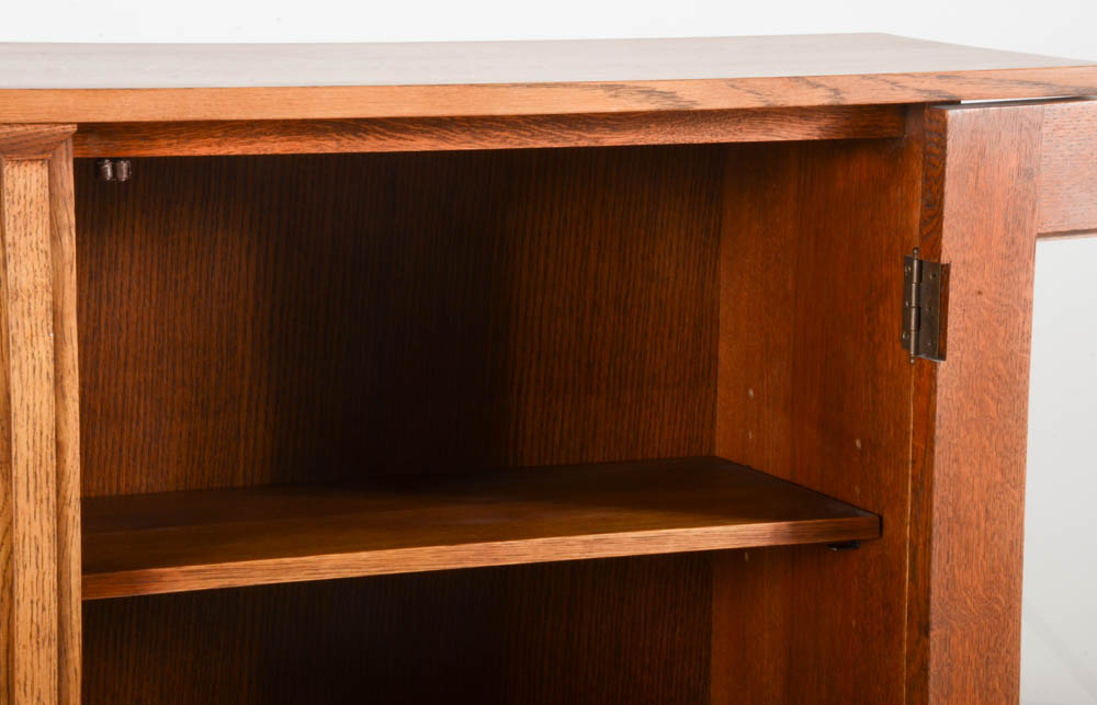 Stickley Harvey Ellis Inlaid Oak Bookcase