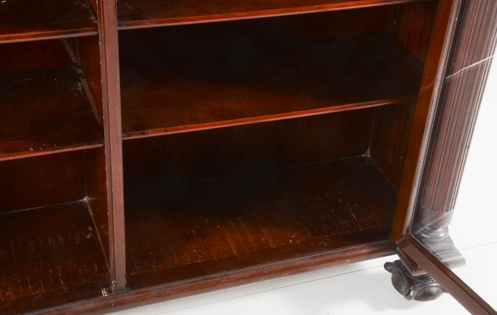Antique Mahogany Bookcase by Henshaw's of Cincinnati