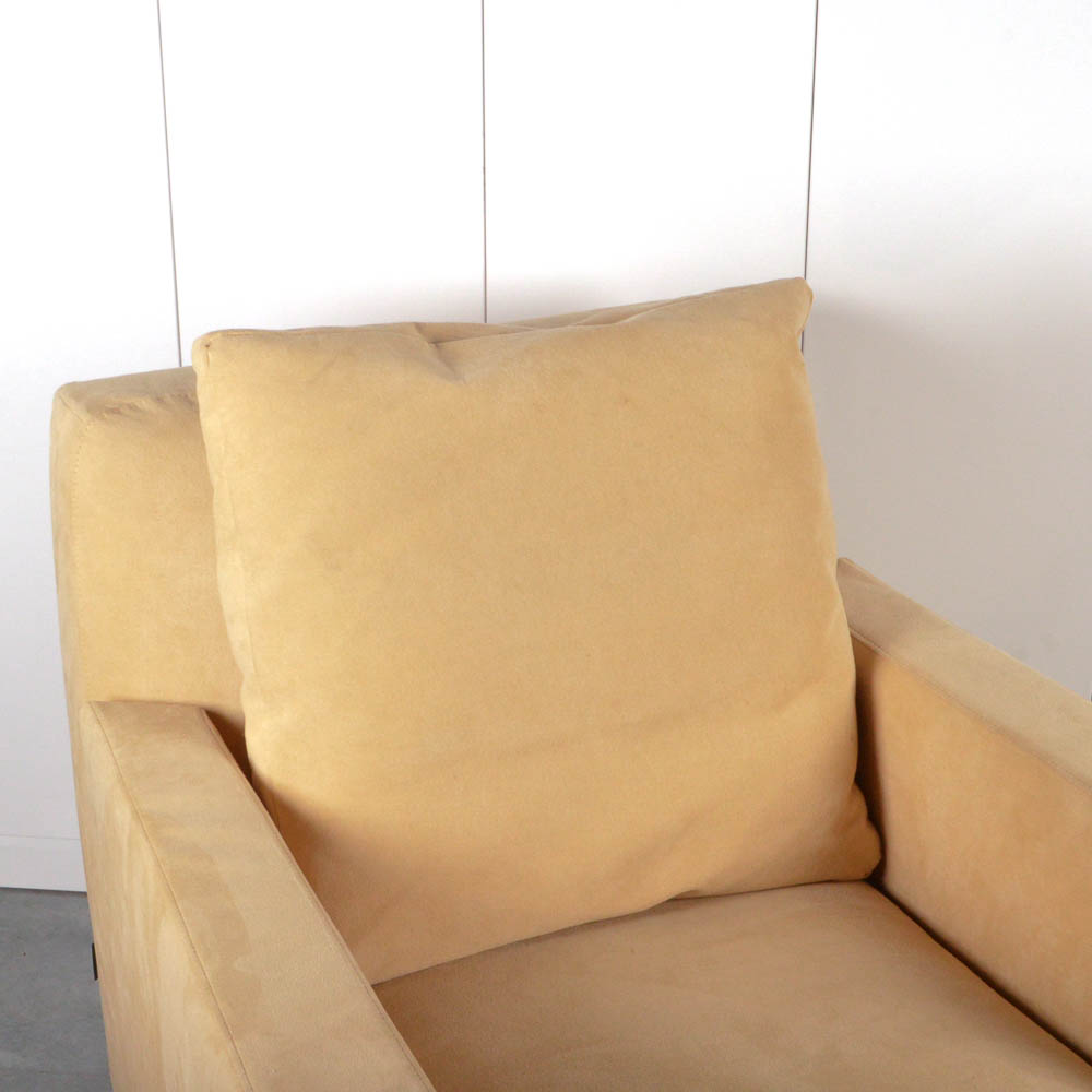 Suede French Ligne Roset "Citta" Club Chair