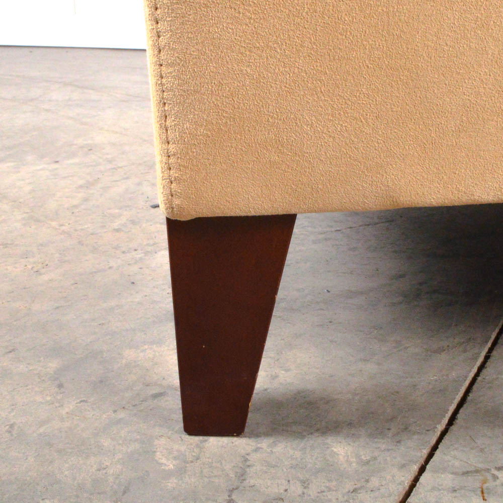 Suede French Ligne Roset "Citta" Club Chair