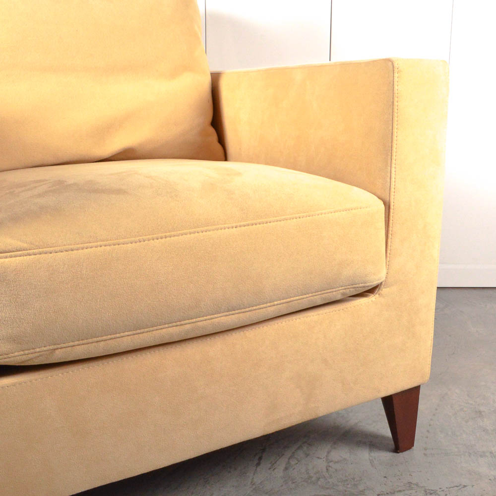 Suede French Ligne Roset "Citta" Club Chair