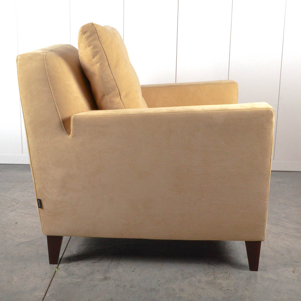 Suede French Ligne Roset "Citta" Club Chair