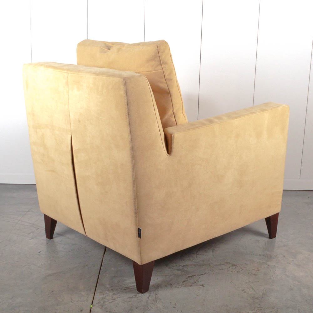 Suede French Ligne Roset "Citta" Club Chair