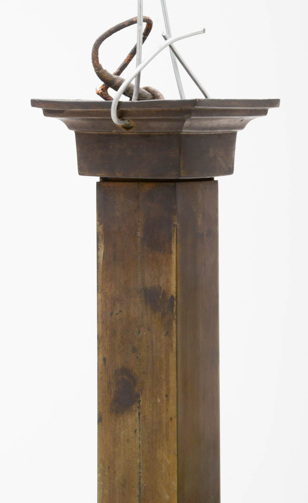 Early 20th Century Arts and Crafts Prairie School Stained Glass Ceiling Light