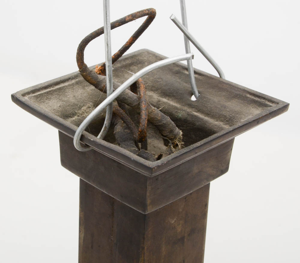 Early 20th Century Arts and Crafts Prairie School Stained Glass Ceiling Light