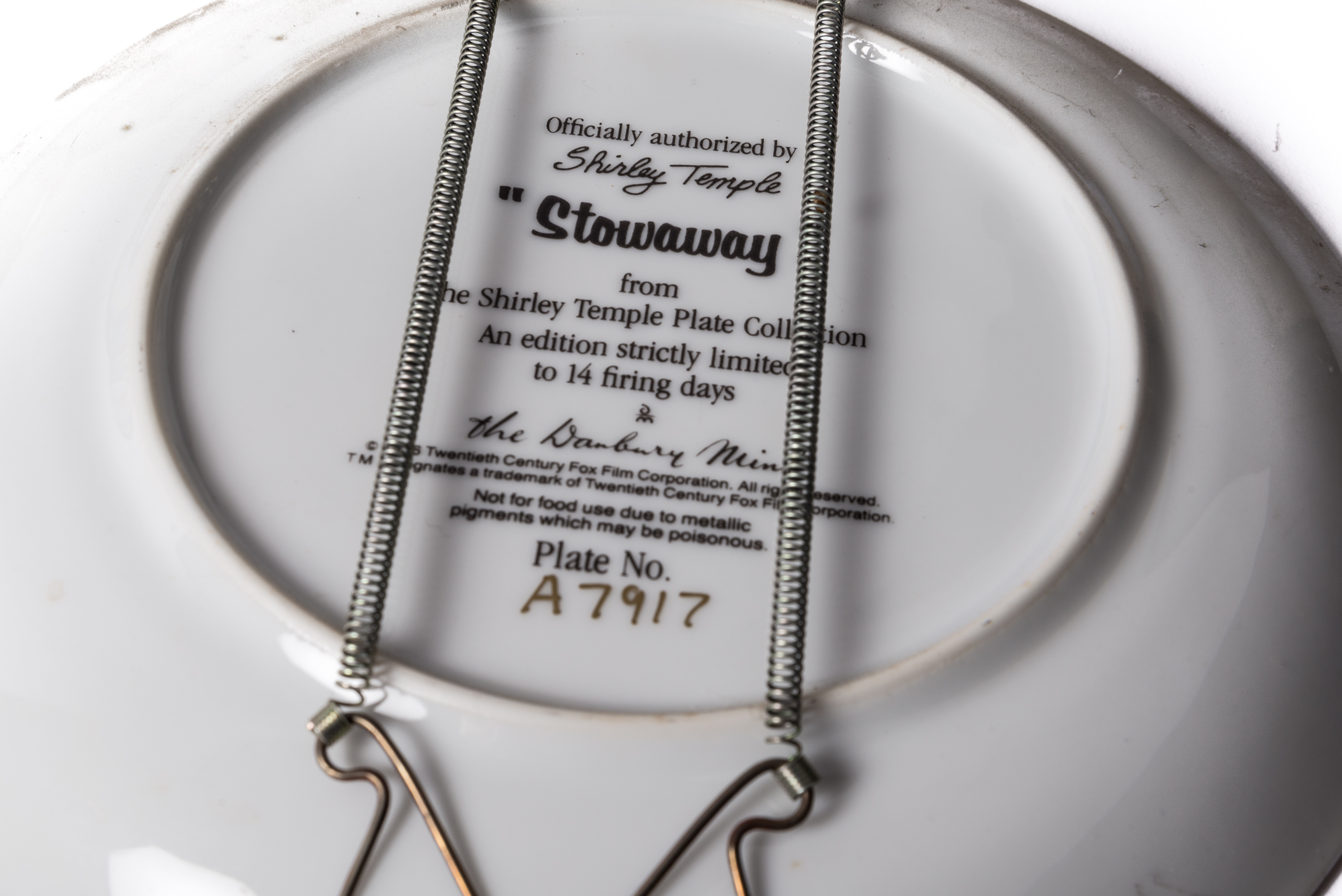 Danbury Mint "Shirley Temple" Plates