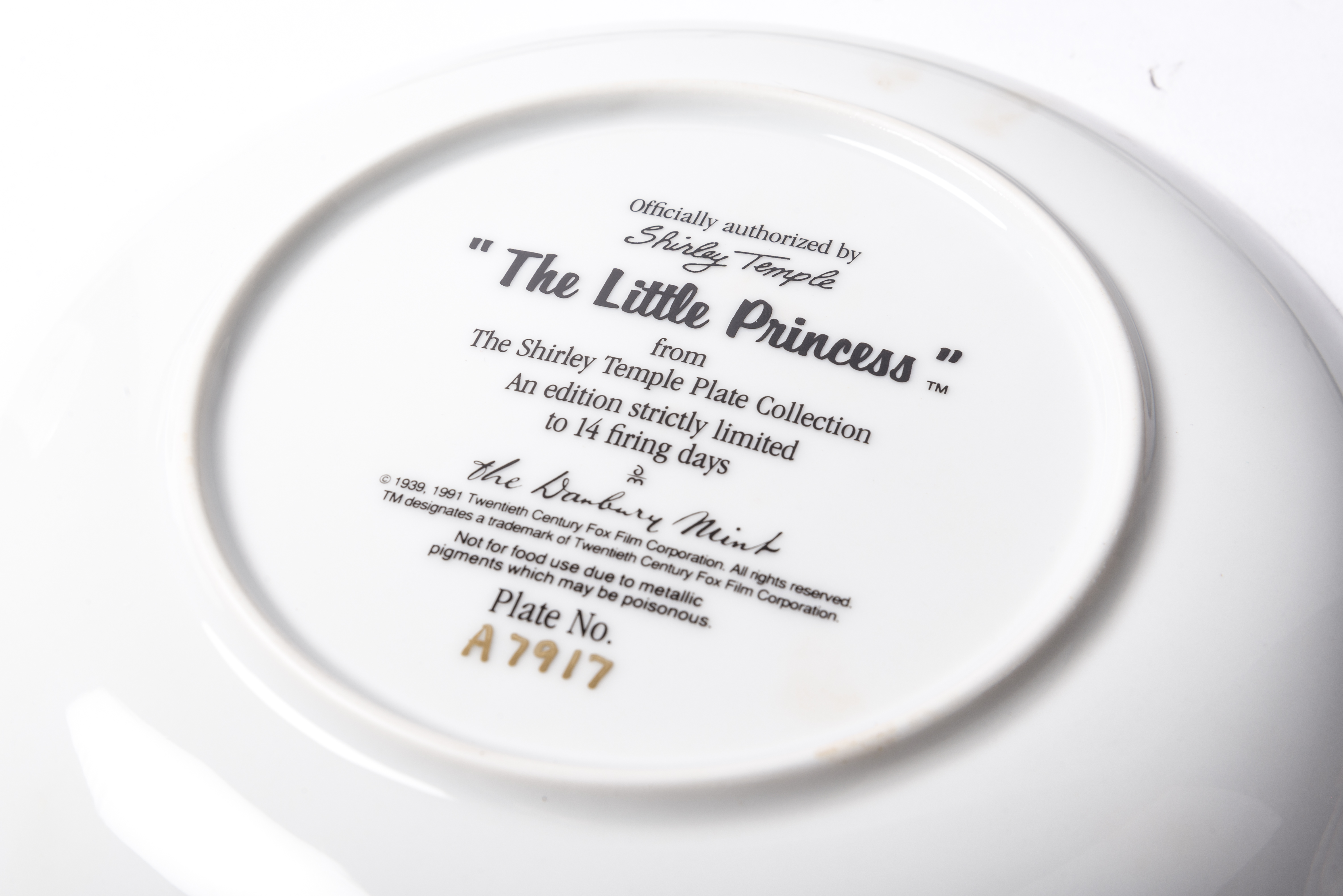 Danbury Mint "Shirley Temple" Plates
