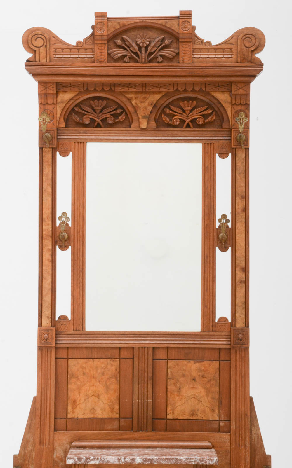 Walnut Eastlake Hall Tree Stand