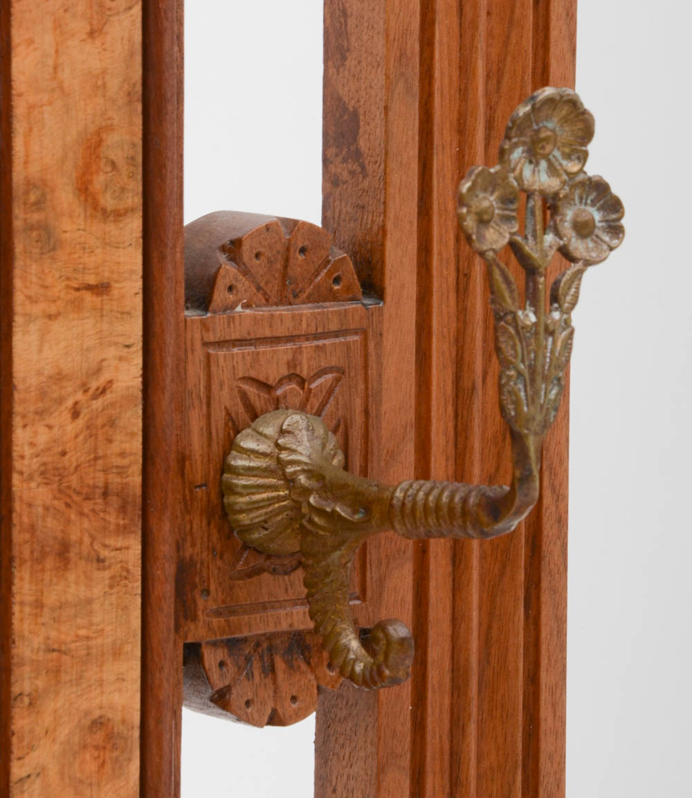 Walnut Eastlake Hall Tree Stand