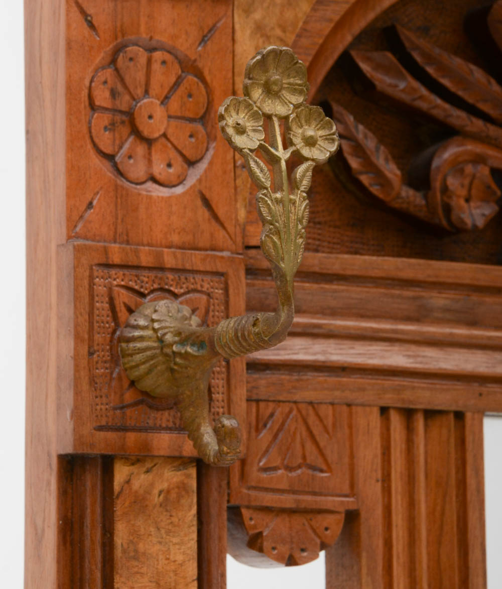 Walnut Eastlake Hall Tree Stand