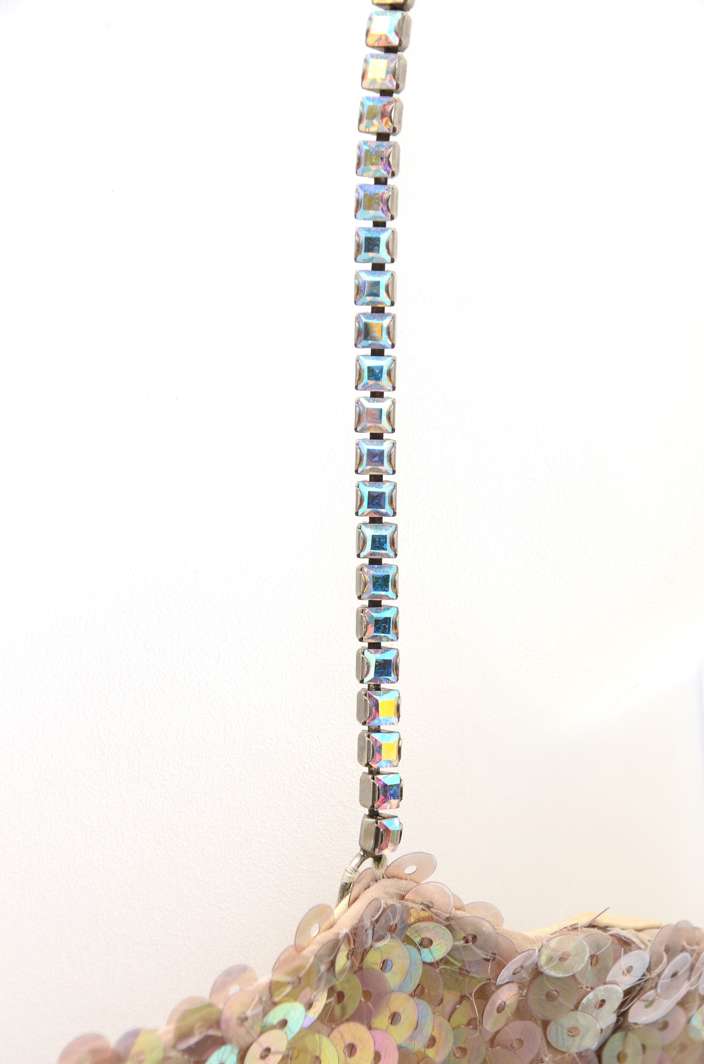 Escada Couture Iridescent Sequined Sleeveless Evening Dress Susan Wore to the Sixth Annual Benefit For the Elton John Aids Foundation