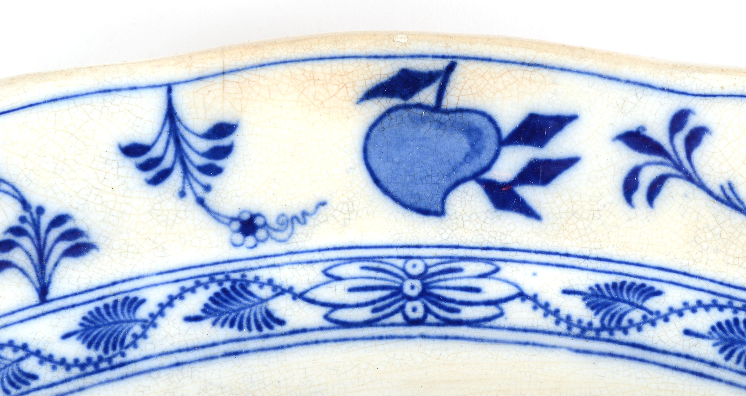 Blue Meissen Oval Platter