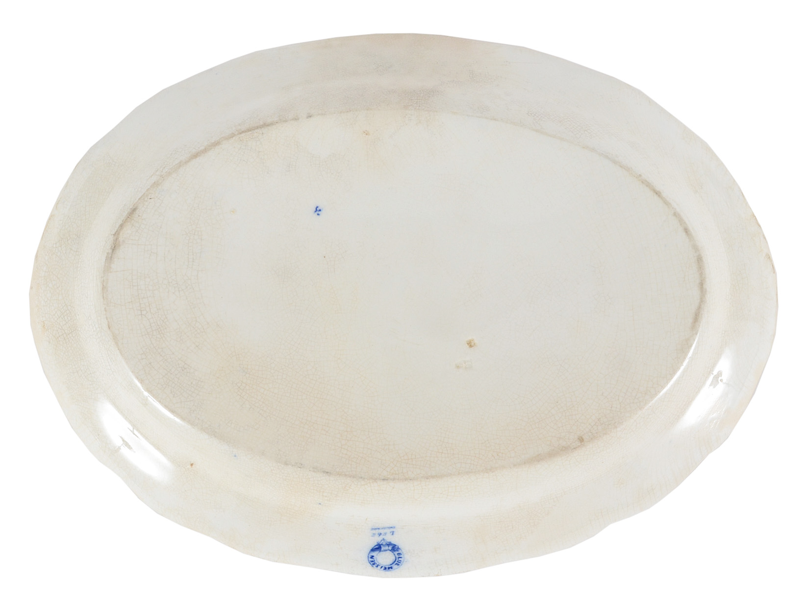 Blue Meissen Oval Platter