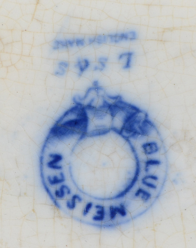 Blue Meissen Oval Platter