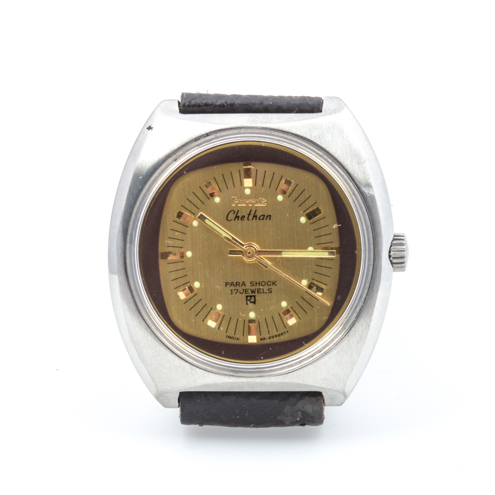 Vintage HMT Chethan "Para Shock" 17-Jewel Automatic Watch