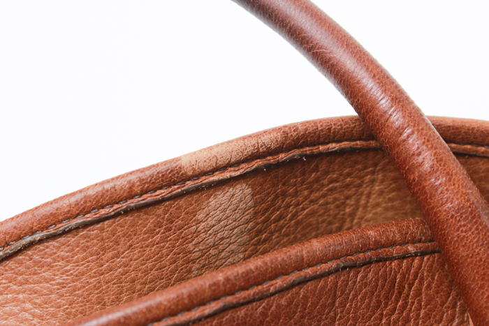 Brown Leather Prada Handbag