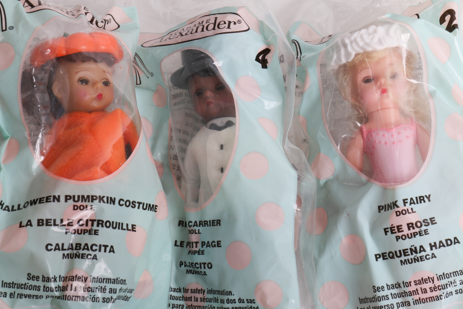 McDonald's Happy Meal Miniature Madame Alexander Dolls