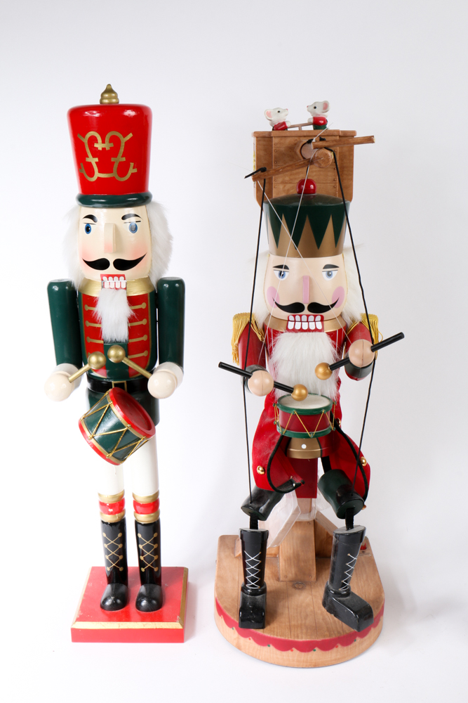Collection of Painted Wooden Nutcrackers