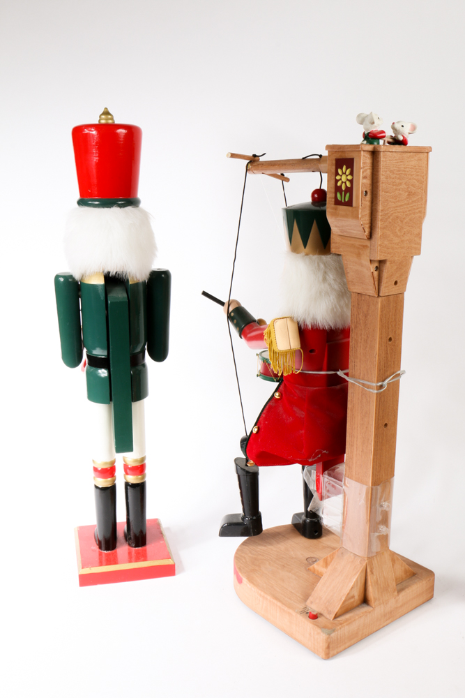 Collection of Painted Wooden Nutcrackers