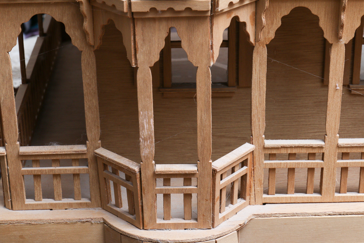 Large Unfinished Wooden Doll House