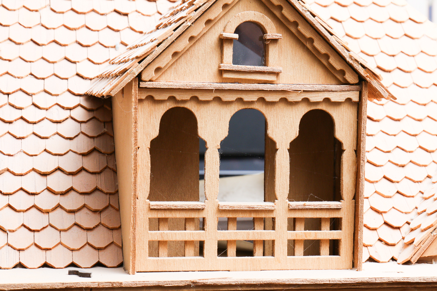 Large Unfinished Wooden Doll House
