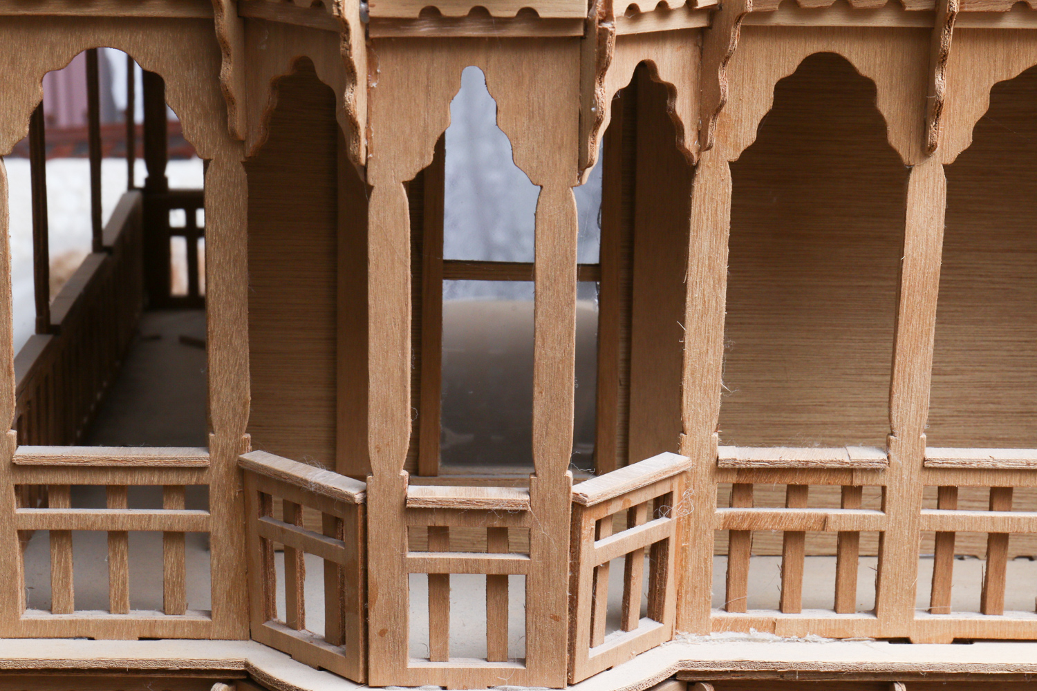 Large Unfinished Wooden Doll House