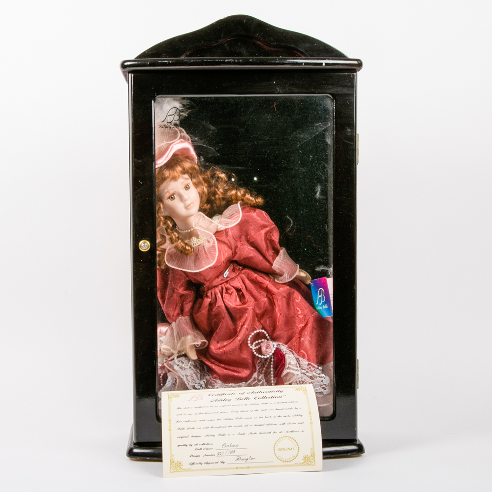 Ashley Belle "Barbara" Porcelain Doll In Case