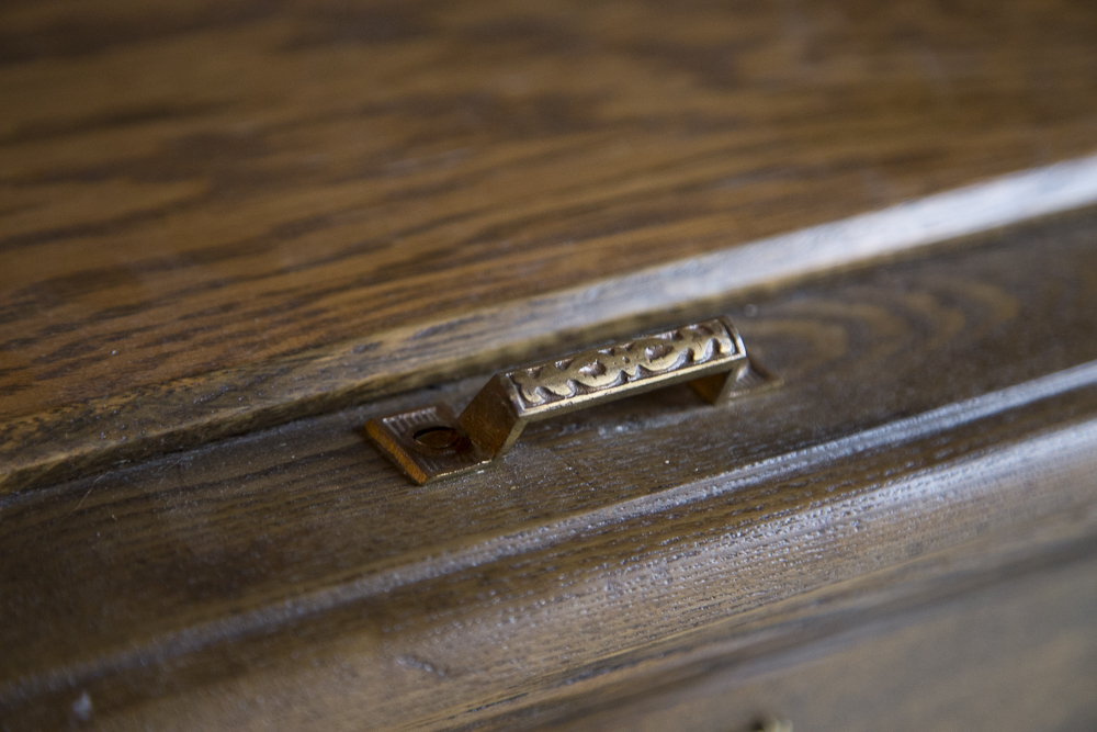 Antique Oak Baldwin "Dry Air" Ice Box