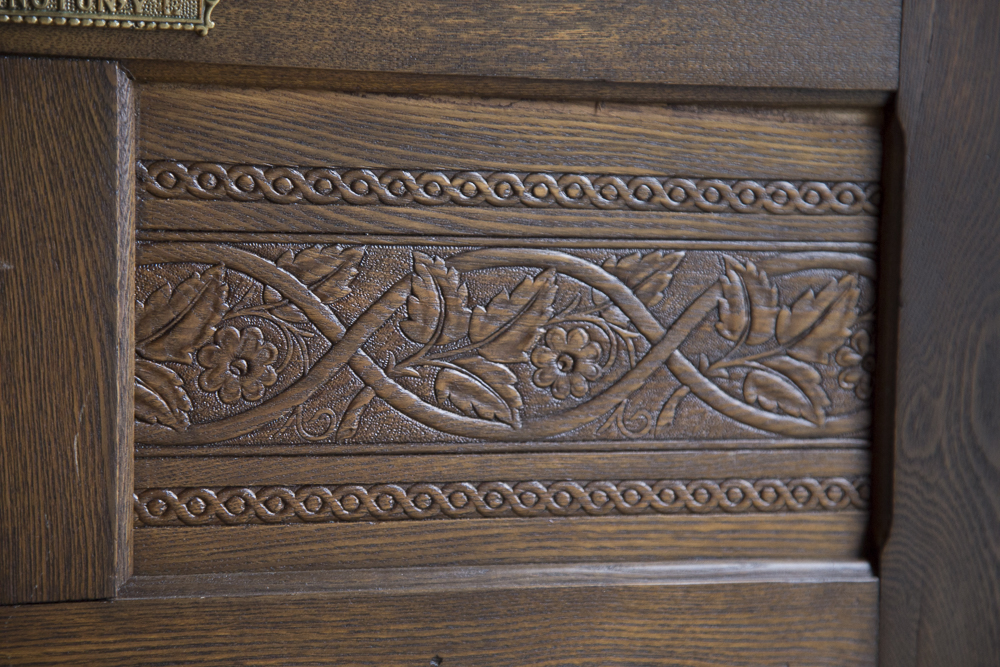 Antique Oak Baldwin "Dry Air" Ice Box