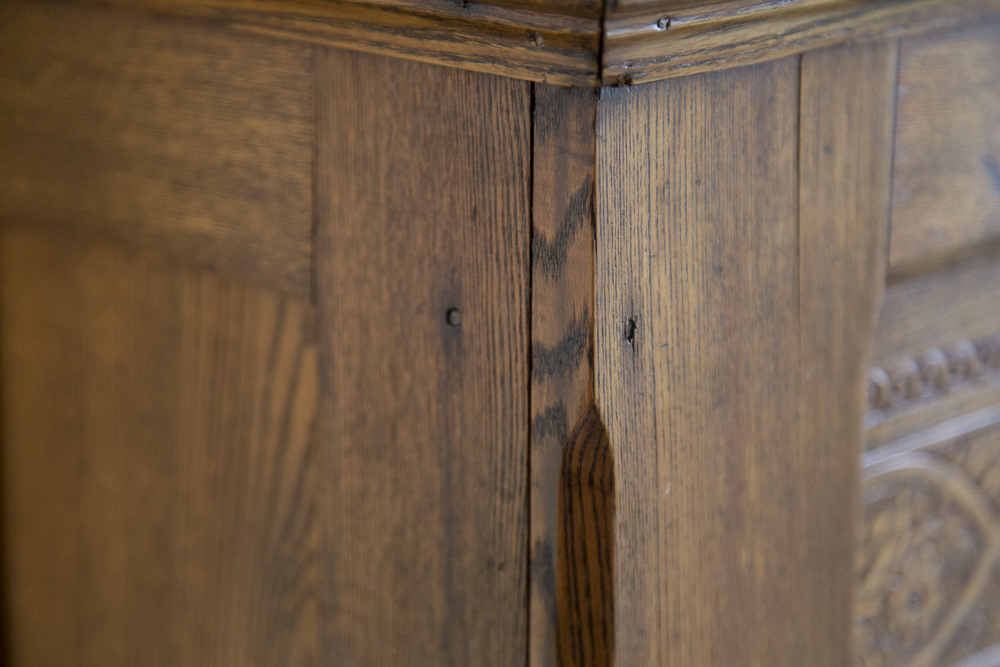 Antique Oak Baldwin "Dry Air" Ice Box