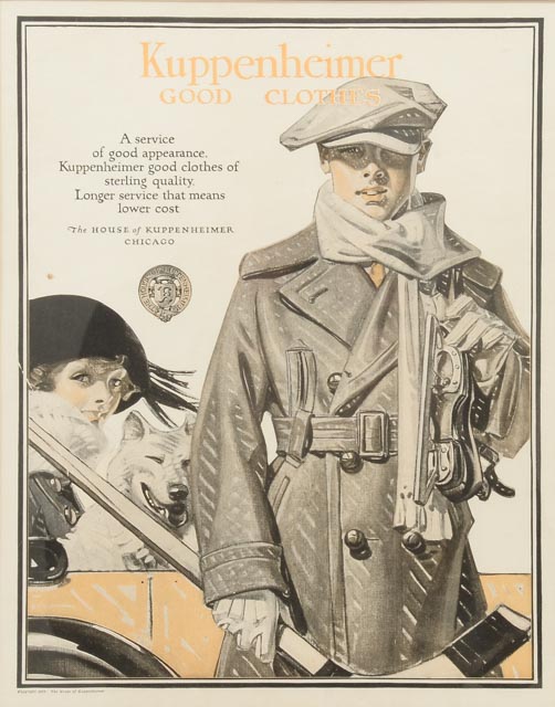 Original Vintage Advertisement for Kuppenheimer After J.C. Leyendecker