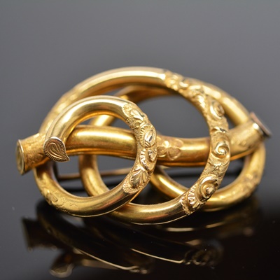 Victorian Gold Filled Brooch