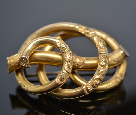 Victorian Gold Filled Brooch