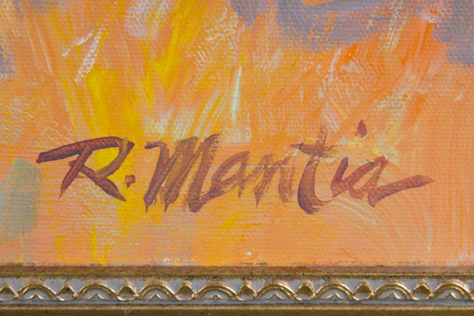 Richard Mantia Acrylic on Canvas "Artist in Field"