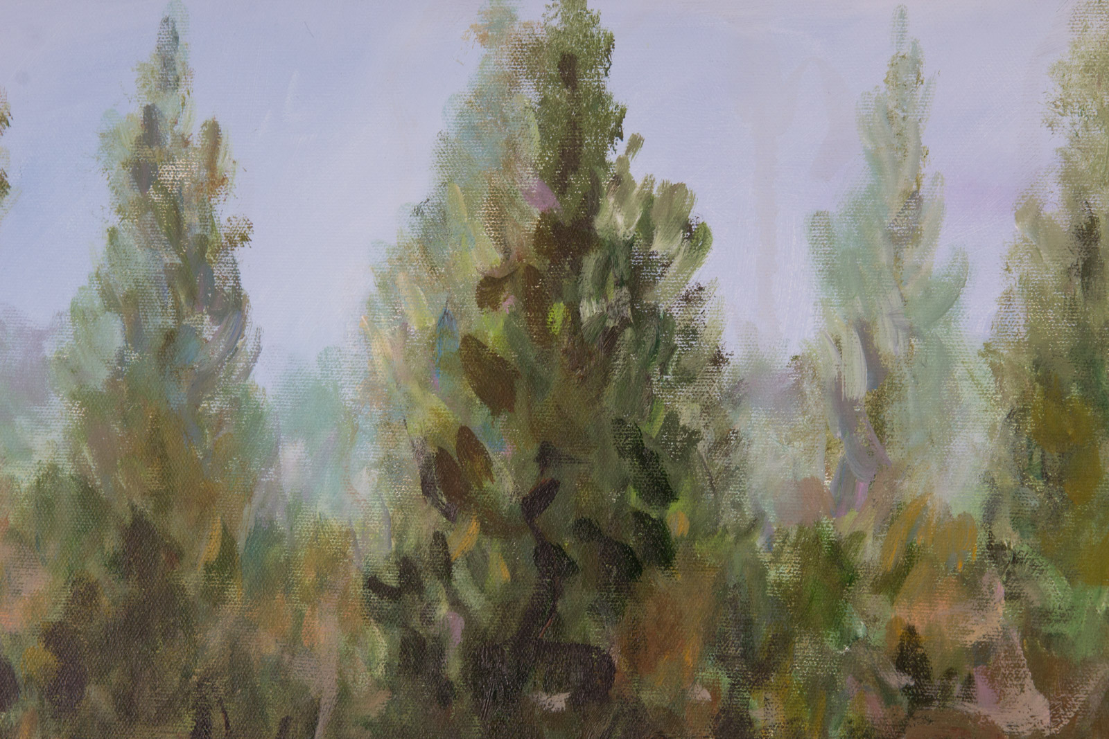 Richard Mantia Acrylic on Canvas "Artist in Field"