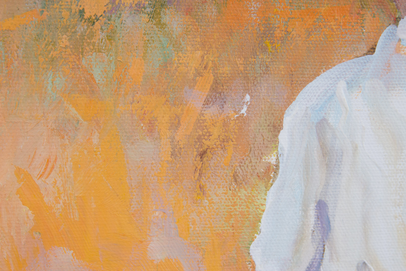 Richard Mantia Acrylic on Canvas "Artist in Field"