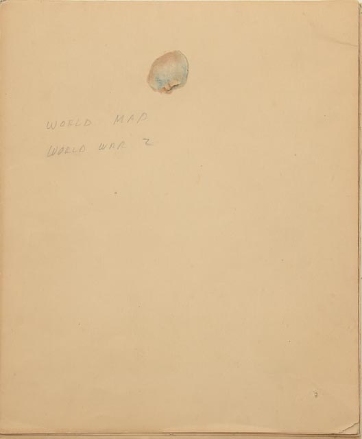 Large Original Vintage WWII "Hammond's Comprehensive Map of the World"