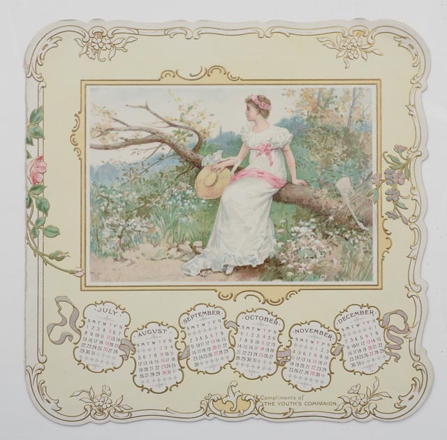 Antique 1900 "The Youth's Companion" Chromolithograph Calendar