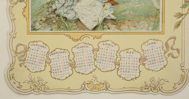 Antique 1900 "The Youth's Companion" Chromolithograph Calendar