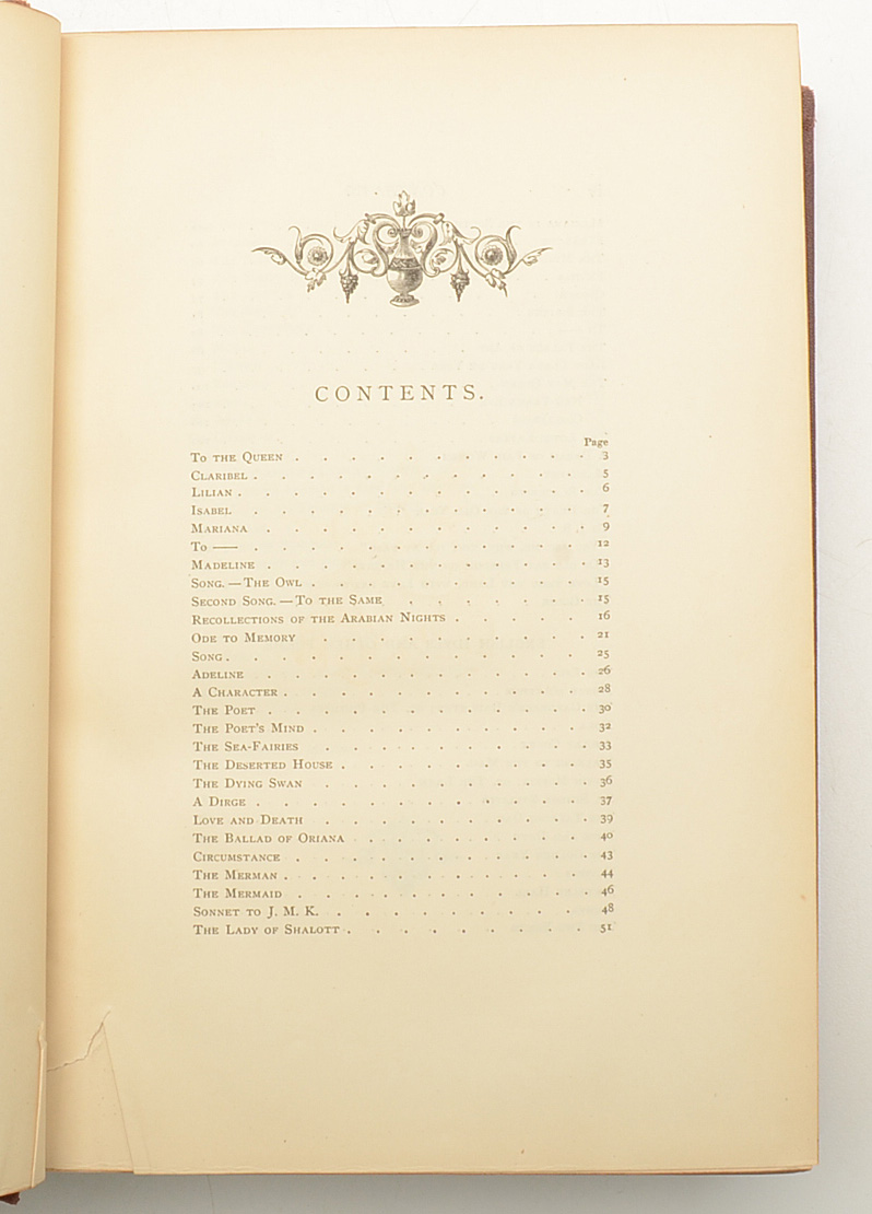 1866 "Tennyson's Poems" Illustrated Book