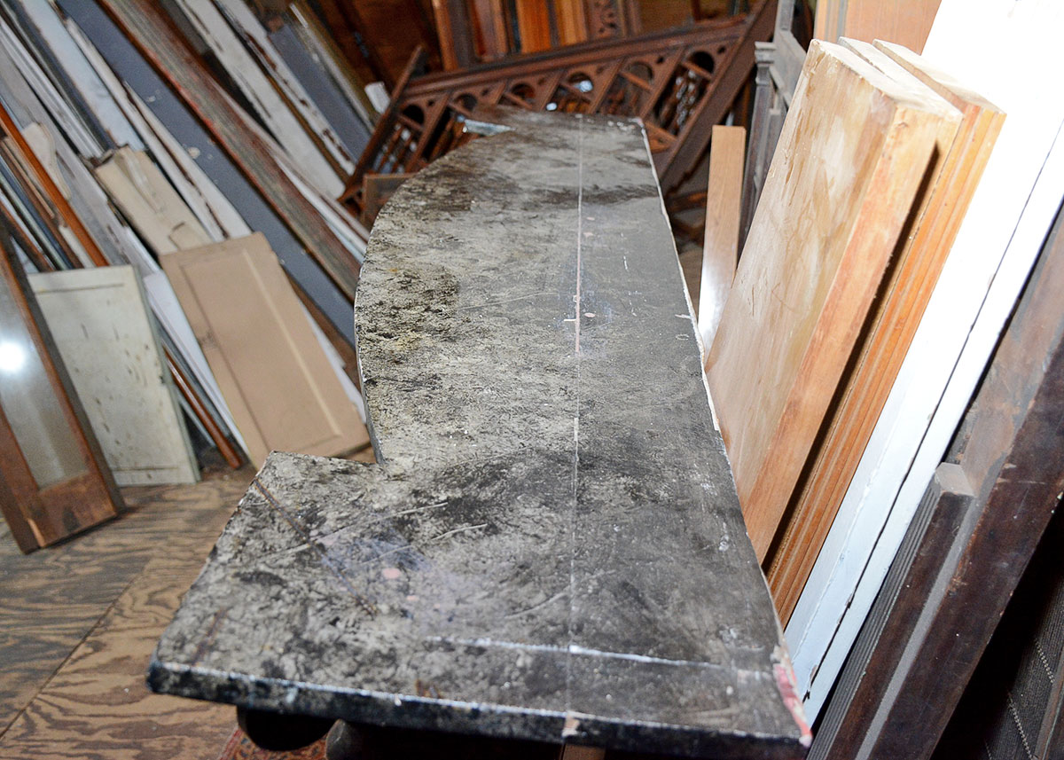 Circa 1900 Painted Mantle with Barley Twist Columns