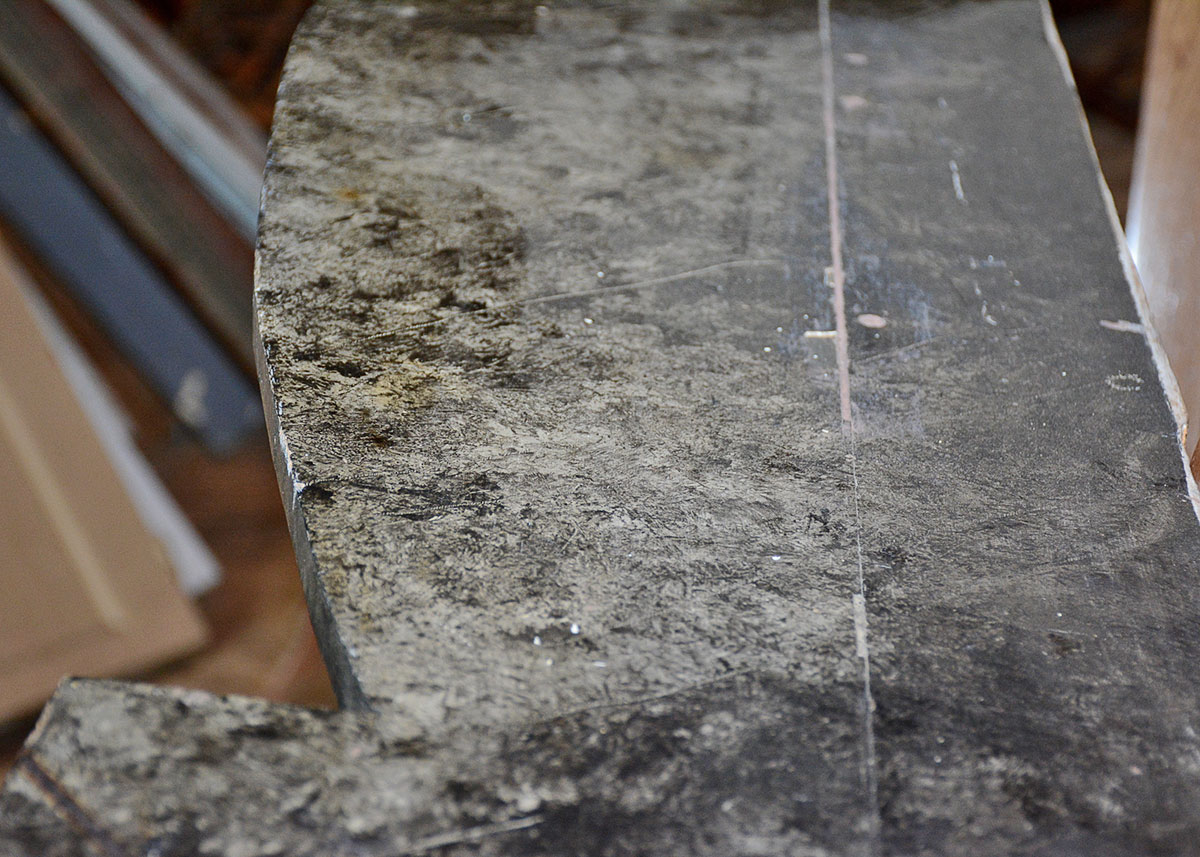 Circa 1900 Painted Mantle with Barley Twist Columns