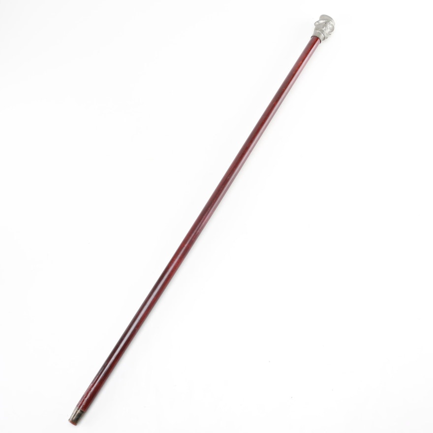 Walking Cane With Figural Handle
