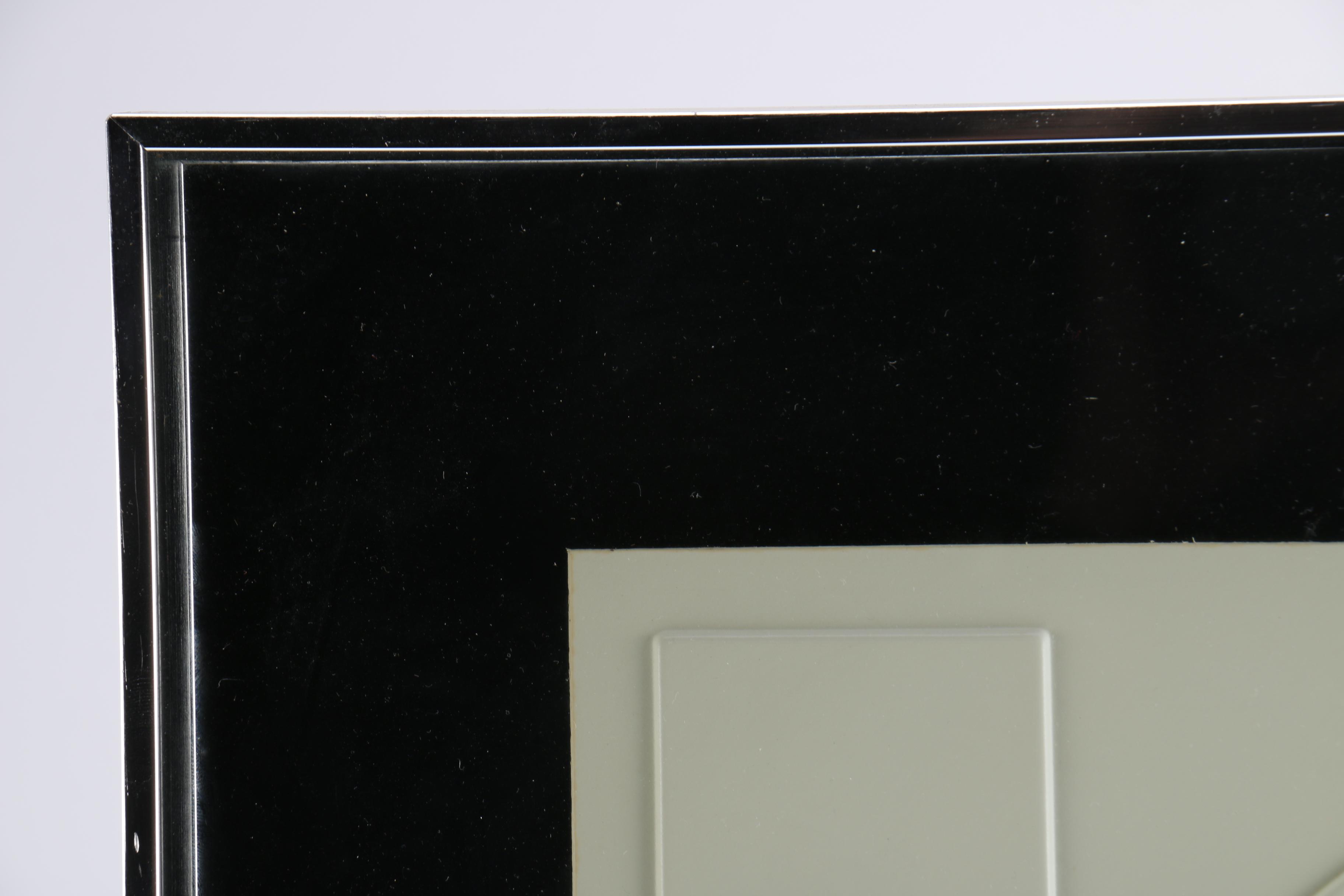 I. Rigacci Mid Century Framed Molded Plastic Artwork