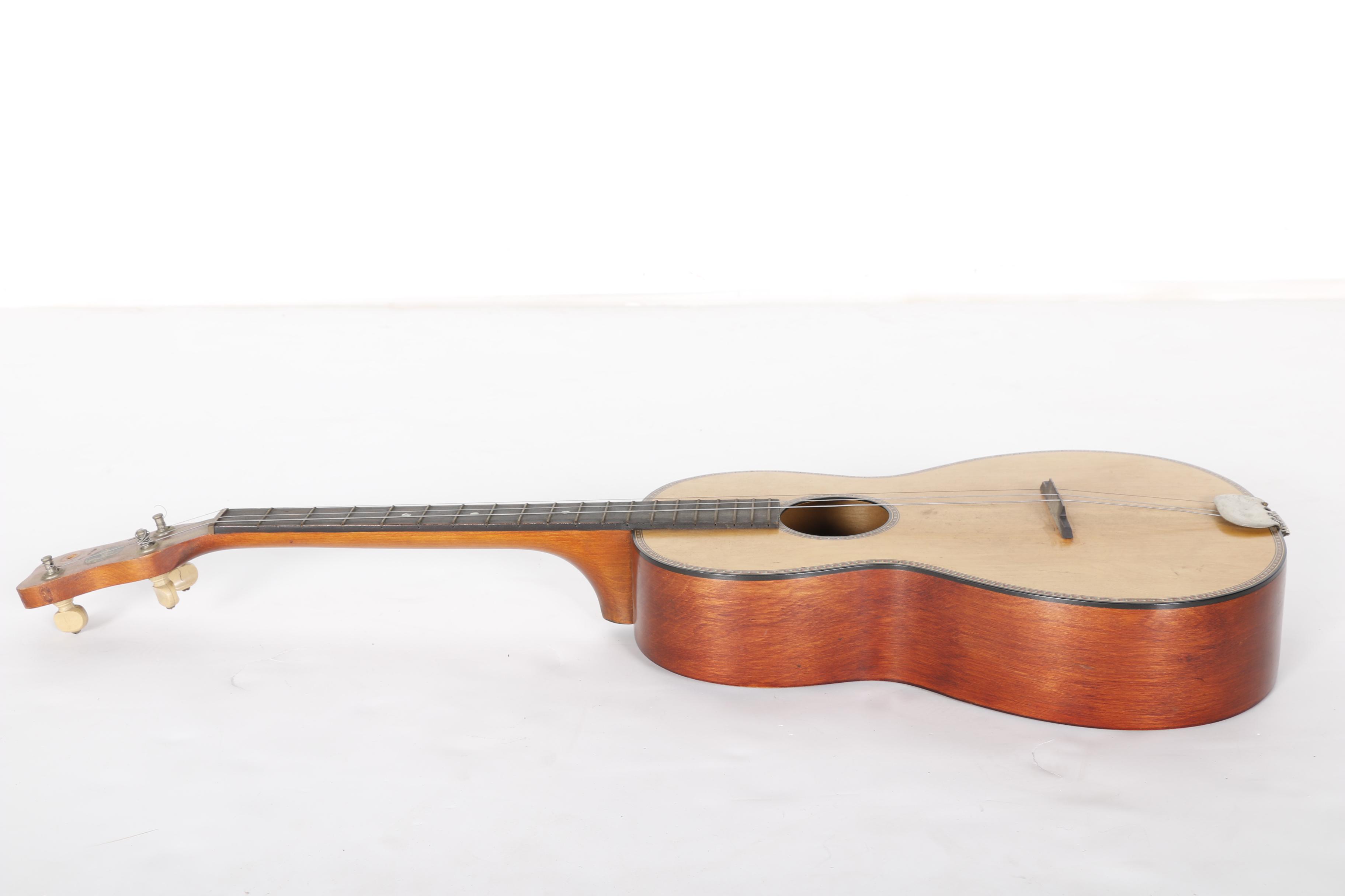 Vintage Regal Tenor Acoustic Guitar With Case