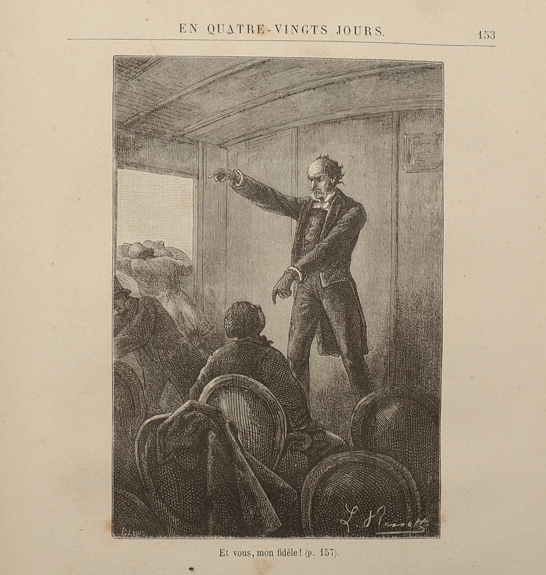 Jules Verne "Around the World in Eighty Days" French First Edition