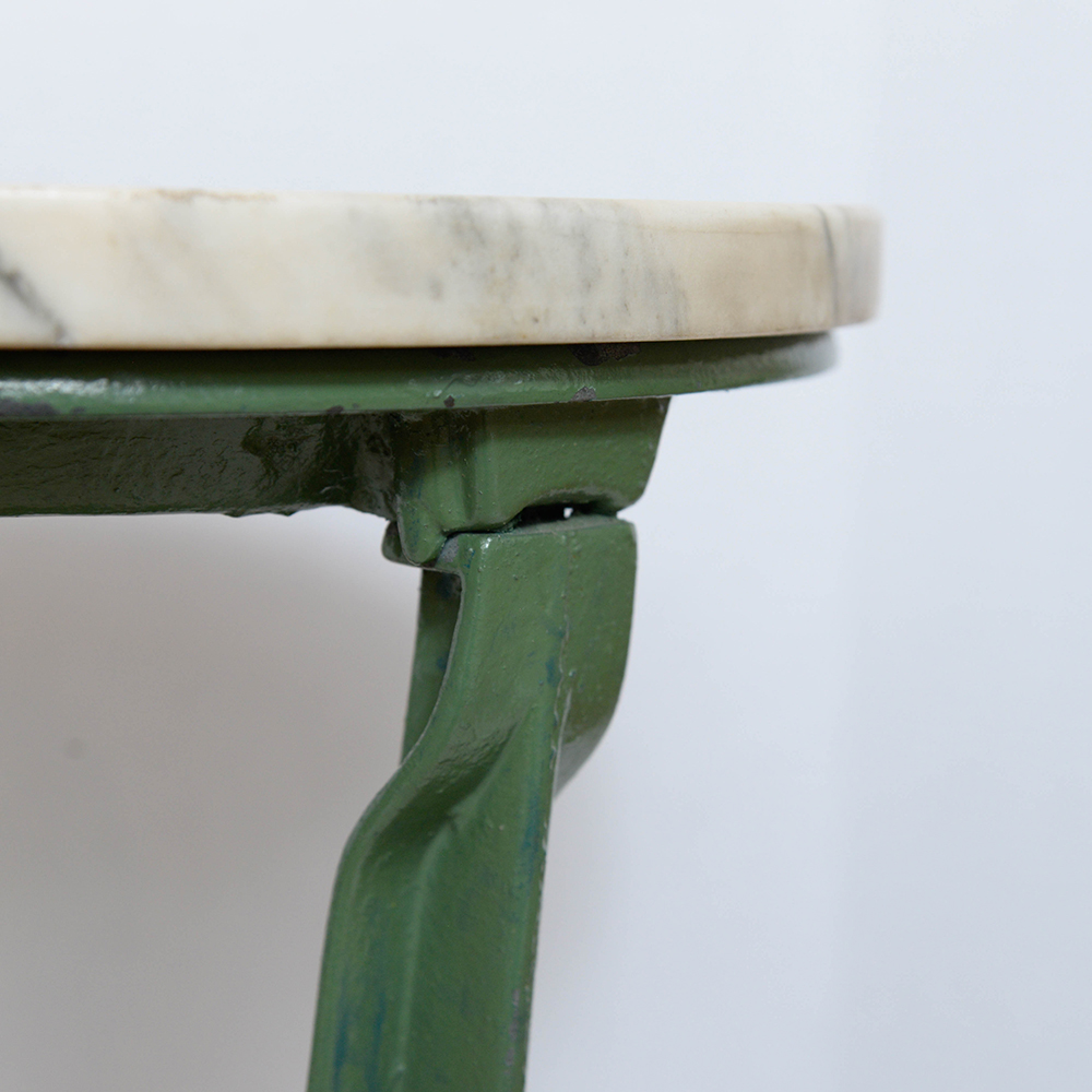 Vintage Marble Top Bistro Table