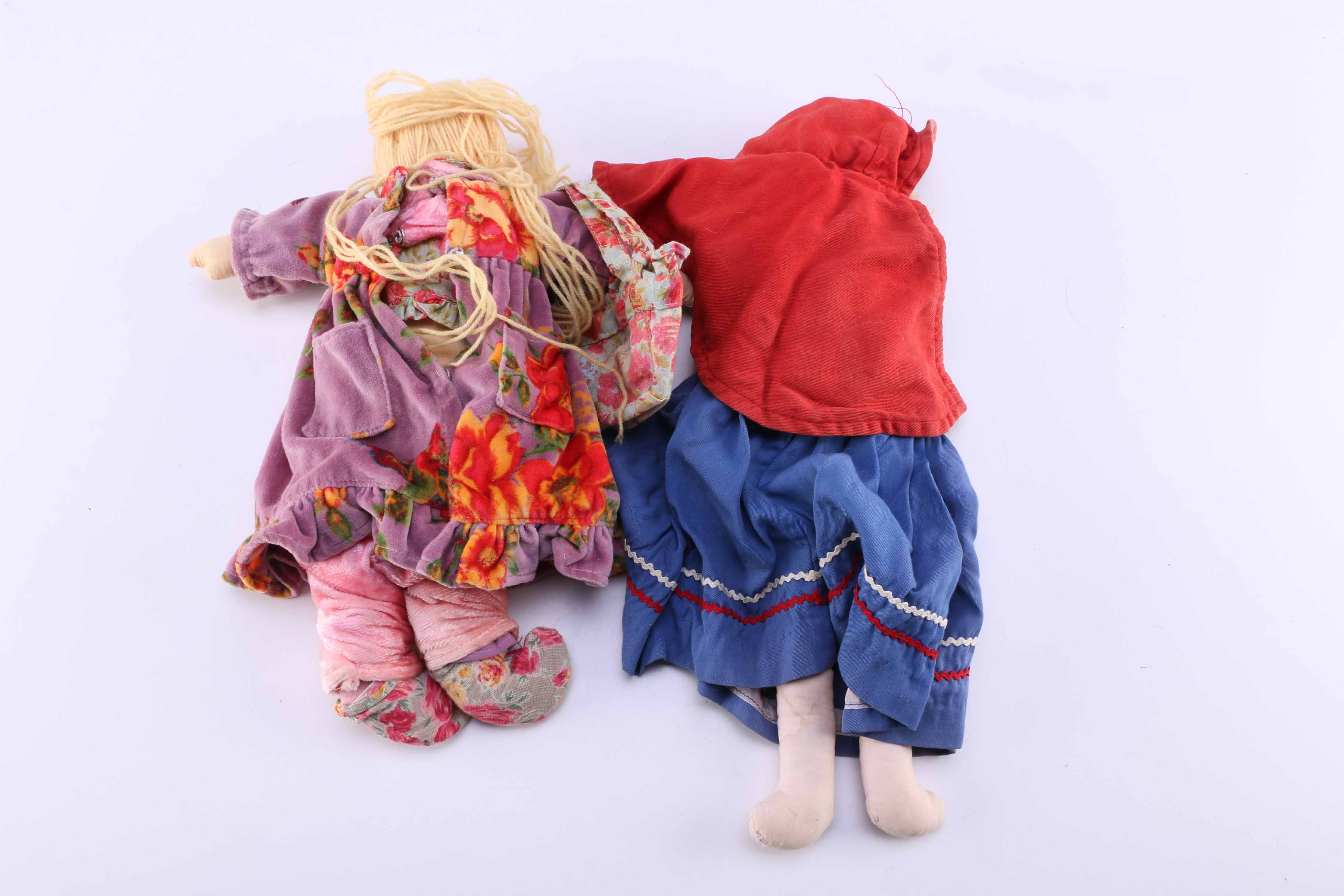 Pair of Vintage Cloth Dolls