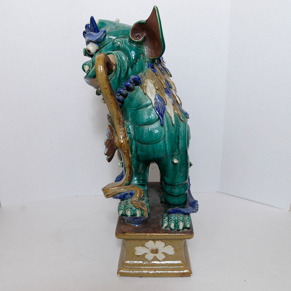 Pair of Chinese Ceramic Guardian Lions