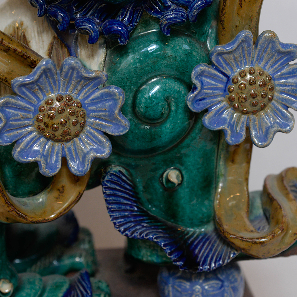 Pair of Chinese Ceramic Guardian Lions